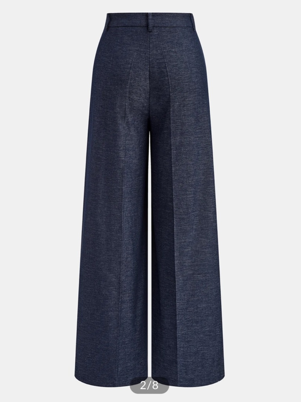 COMMENSE Puddle Hem Asymmetric Wrap Wide-Leg Pants - Black - Picture 2 of 4